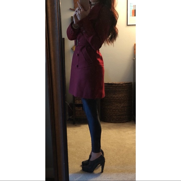 Guess deep red pea coat - Picture 4 of 4